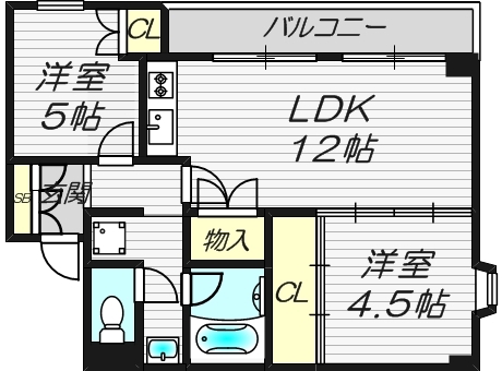 8階の間取り図