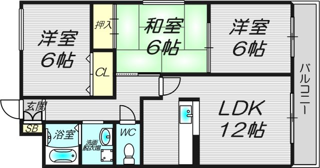 2階の間取り図