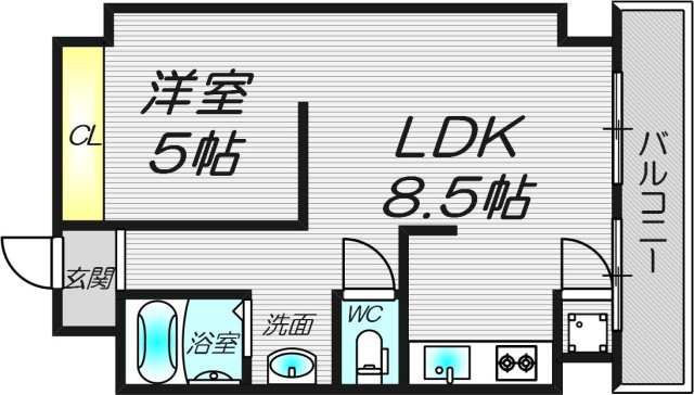 5階の間取り図