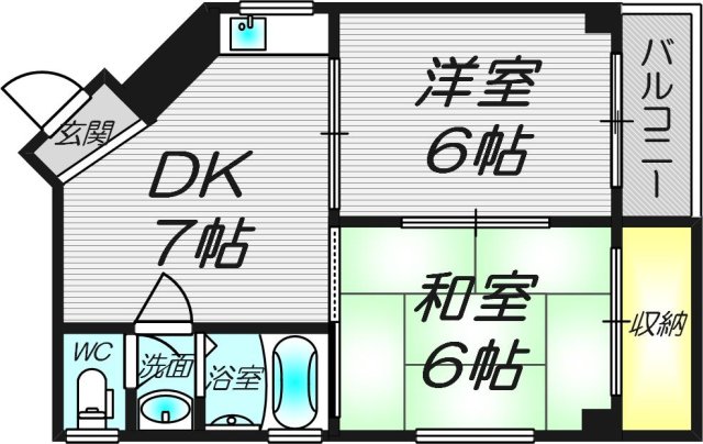 4階の間取り図