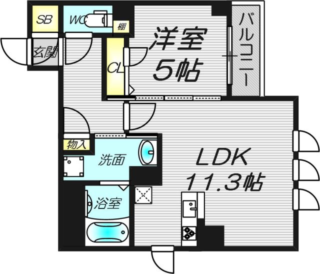 4階の間取り図