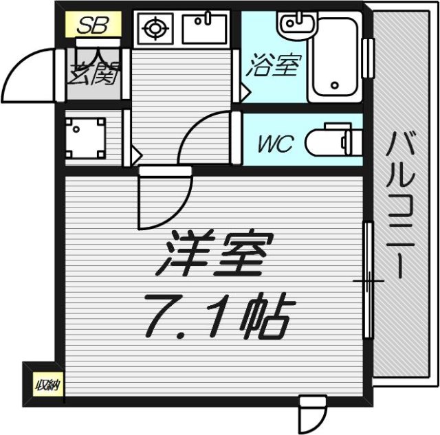 8階の間取り図