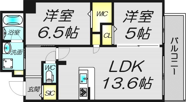 5階の間取り図