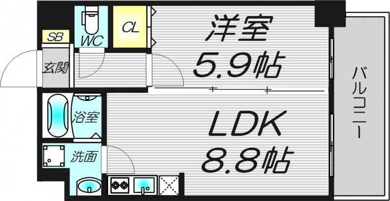 4階の間取り図