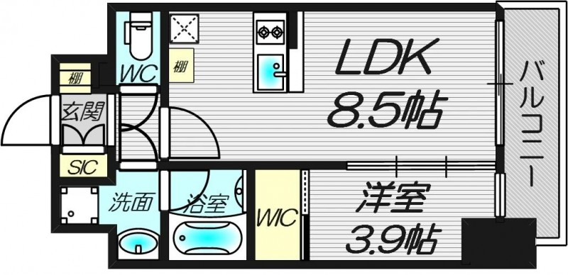 7階の間取り図