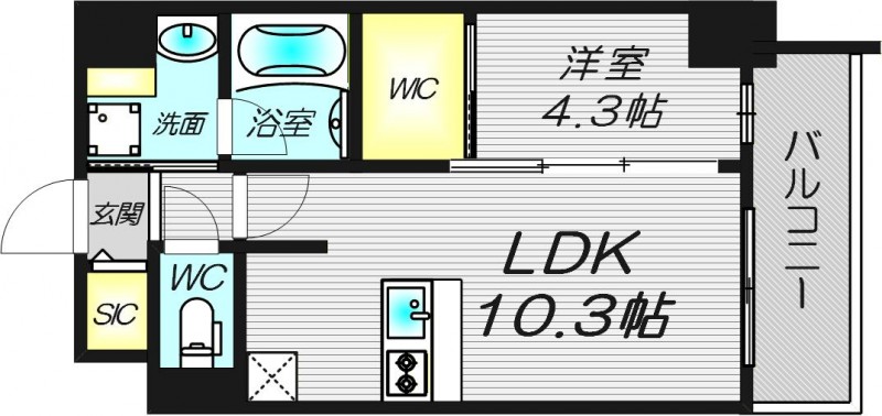 4階の間取り図