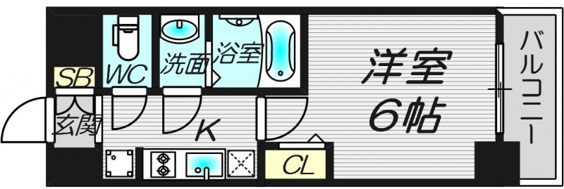 6階の間取り図