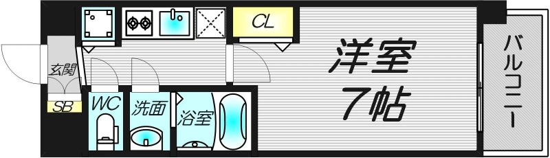 8階の間取り図