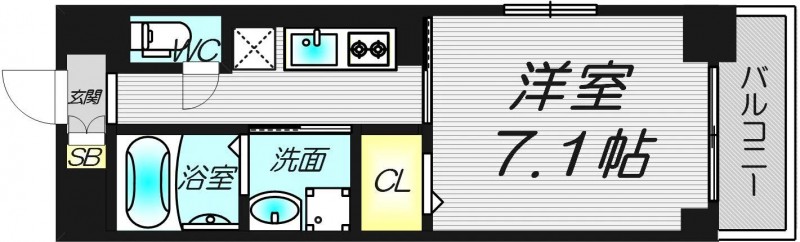 8階の間取り図