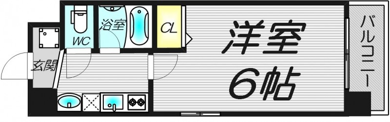 6階の間取り図