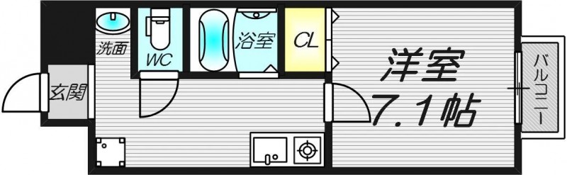 6階の間取り図