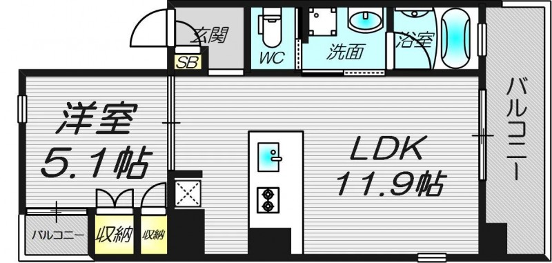 7階の間取り図