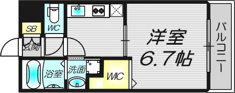 6階の間取り図