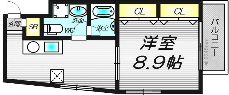 2階の間取り図