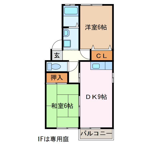 2階の間取り図
