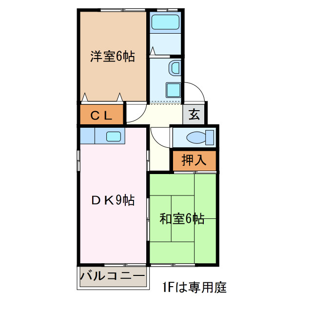 1階の間取り図