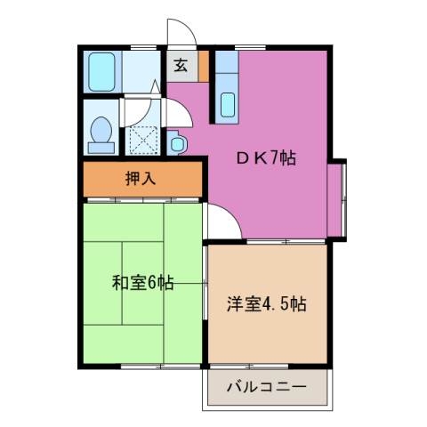 2階の間取り図