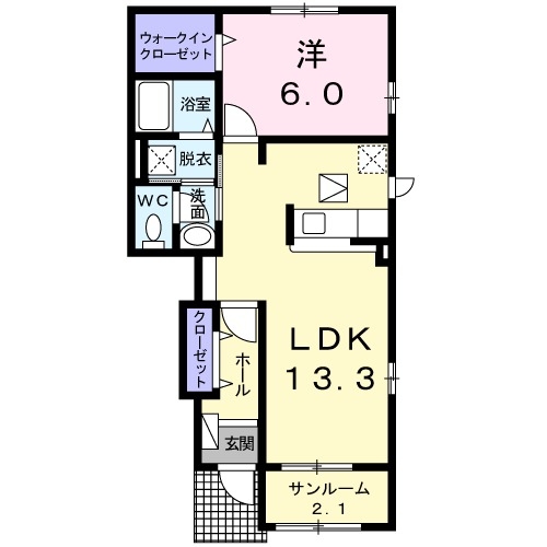 1階の間取り図