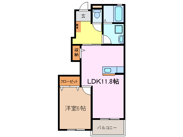 1階の間取り図