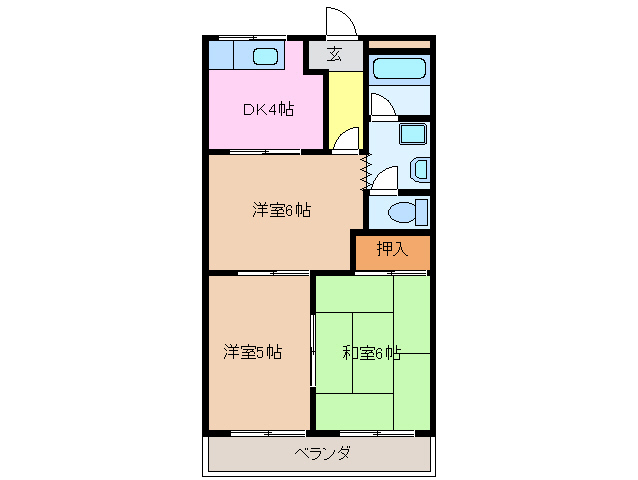 1階の間取り図