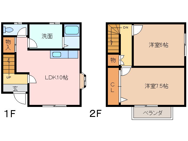 1階の間取り図