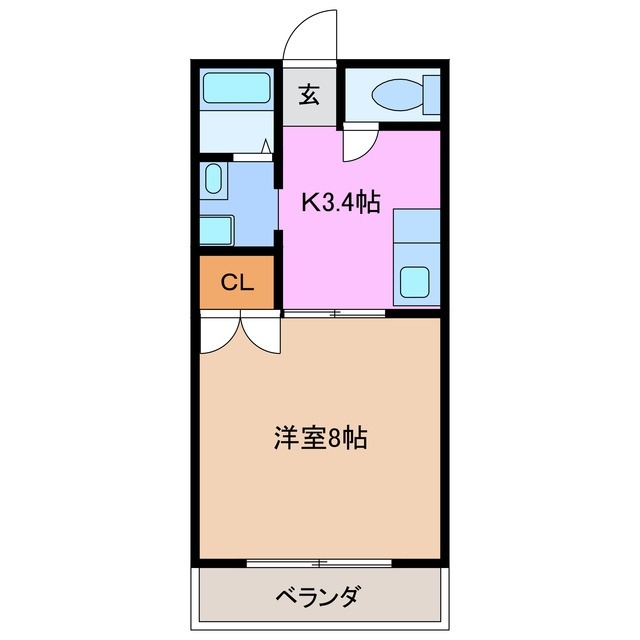 2階の間取り図