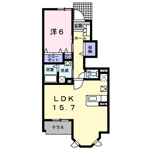 1階の間取り図