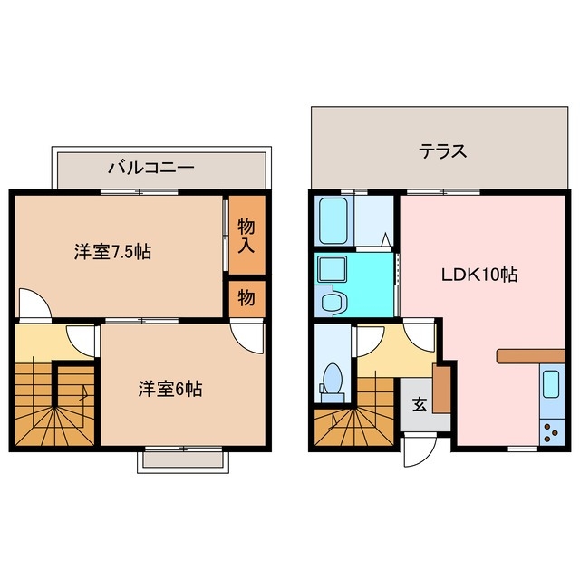1階の間取り図