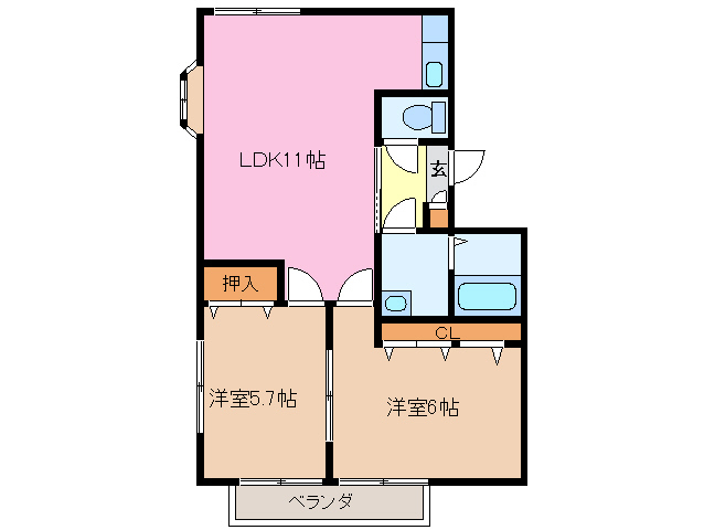 1階の間取り図