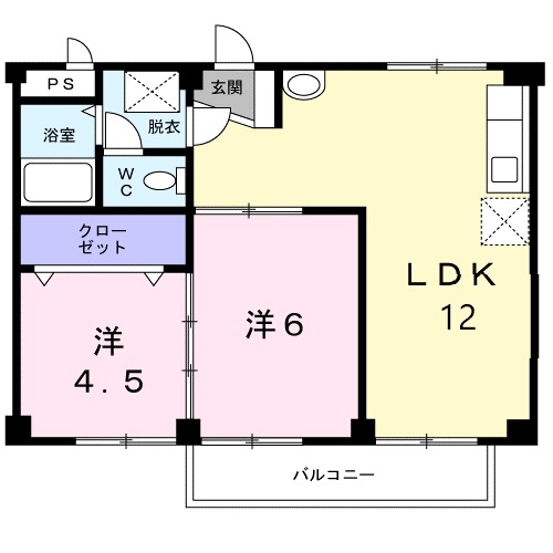 2階の間取り図