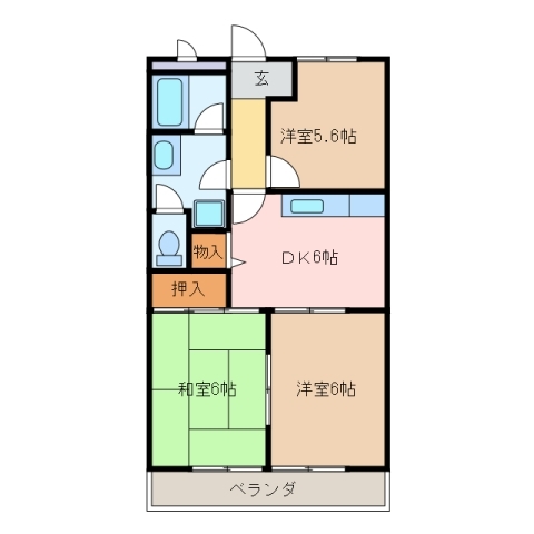 1階の間取り図