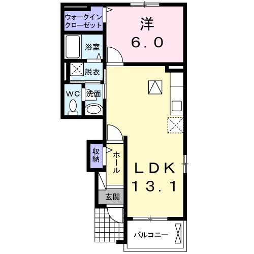 1階の間取り図
