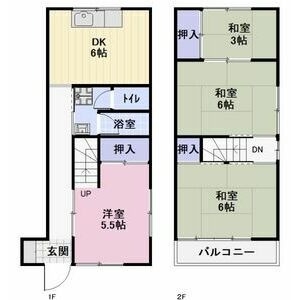 1階の間取り図