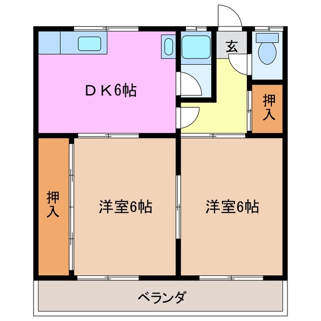 2階の間取り図