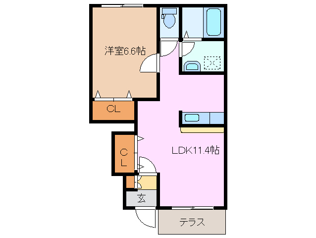 1階の間取り図