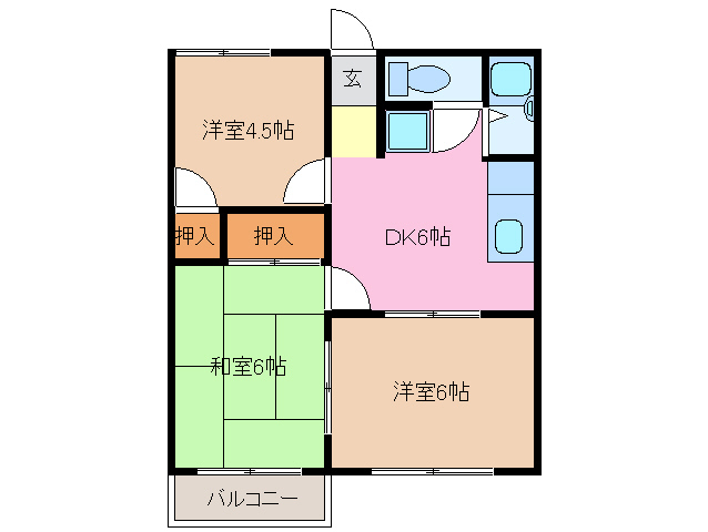 2階の間取り図