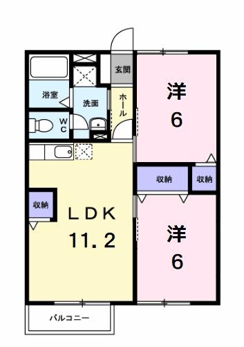 2階の間取り図