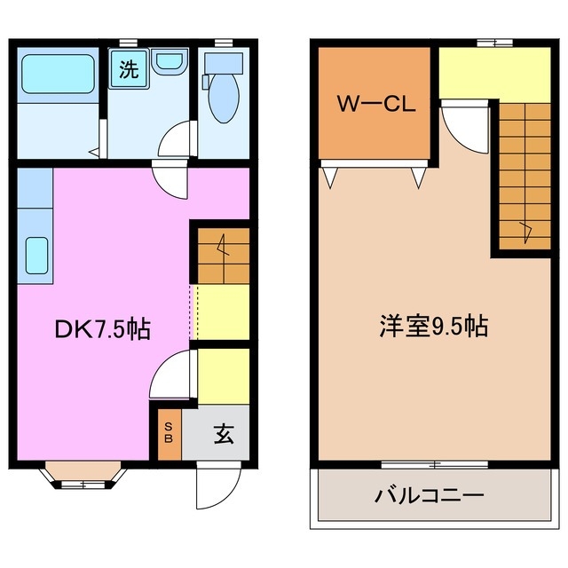 1階の間取り図