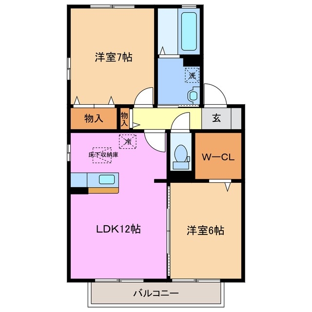 1階の間取り図