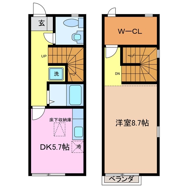 1階の間取り図