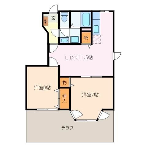 1階の間取り図