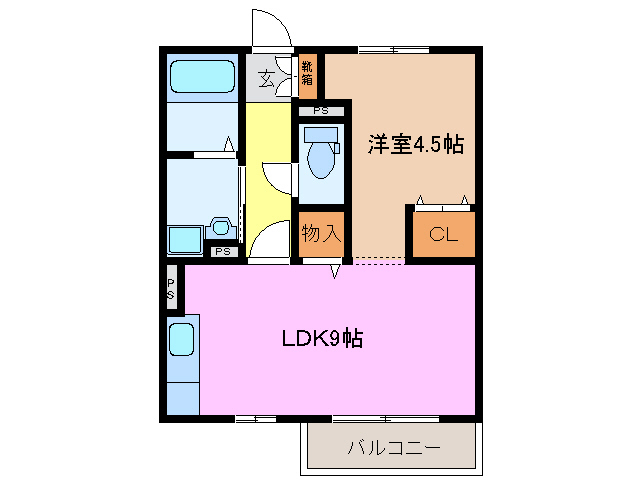 2階の間取り図