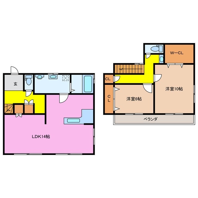 -階の間取り図