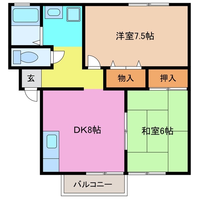 2階の間取り図