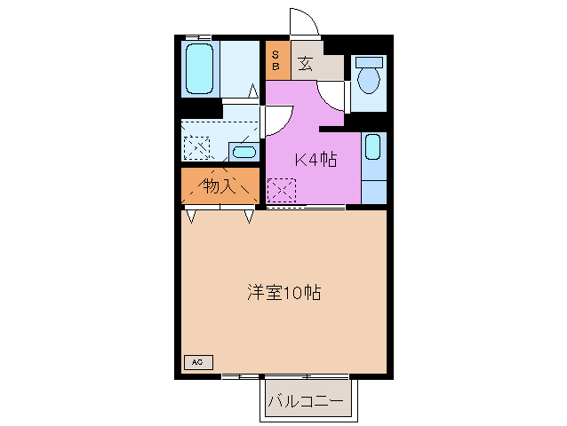 2階の間取り図