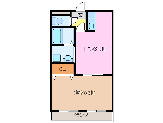 2階の間取り図