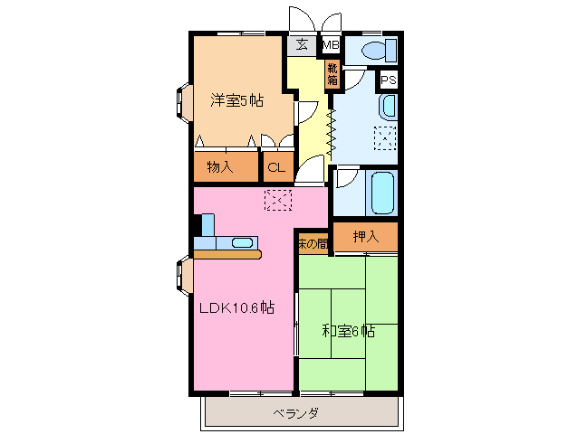 1階の間取り図
