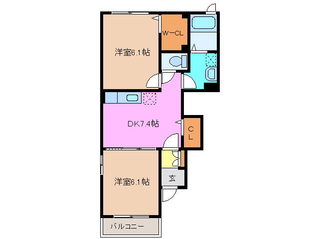 1階の間取り図