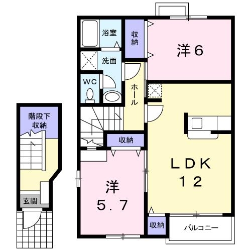 2階の間取り図