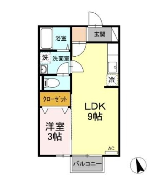 2階の間取り図